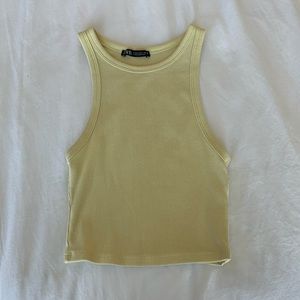 ☀️ Yellow Zara crop tank